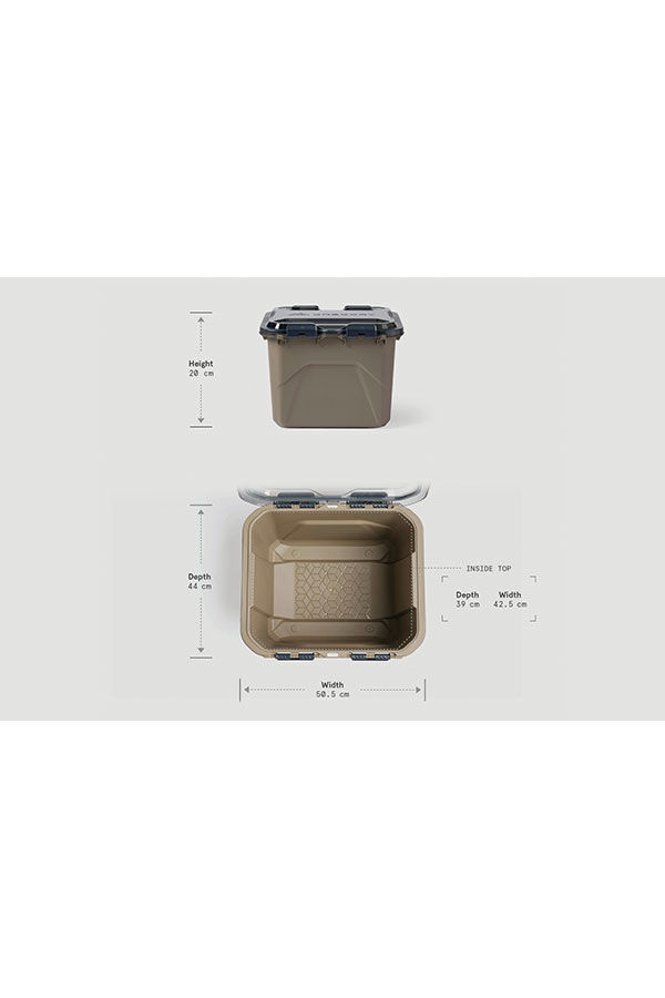 Alpaca Camp Box 50L Camping storage box Nomad Green