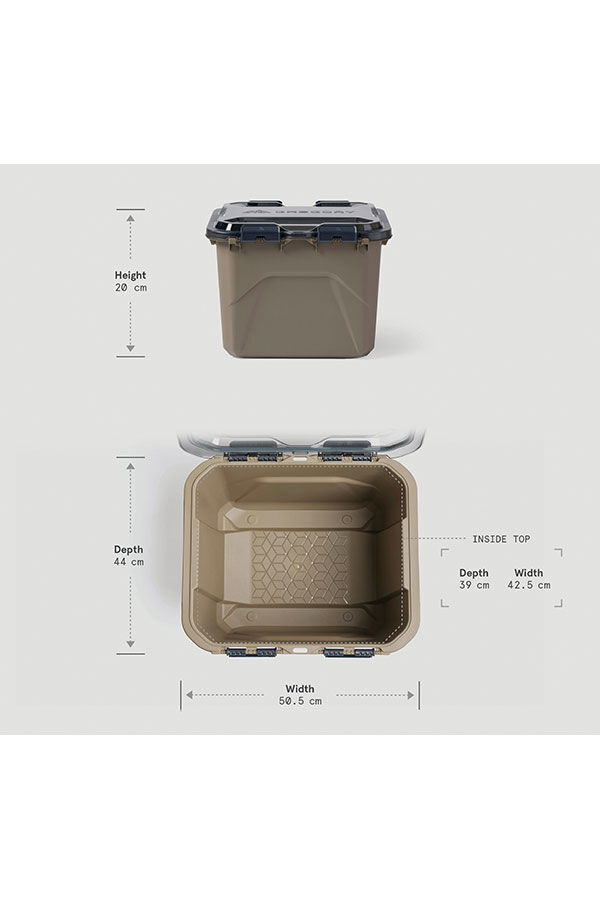 Alpaca Camp Box 50L Camping Box Nomad Green