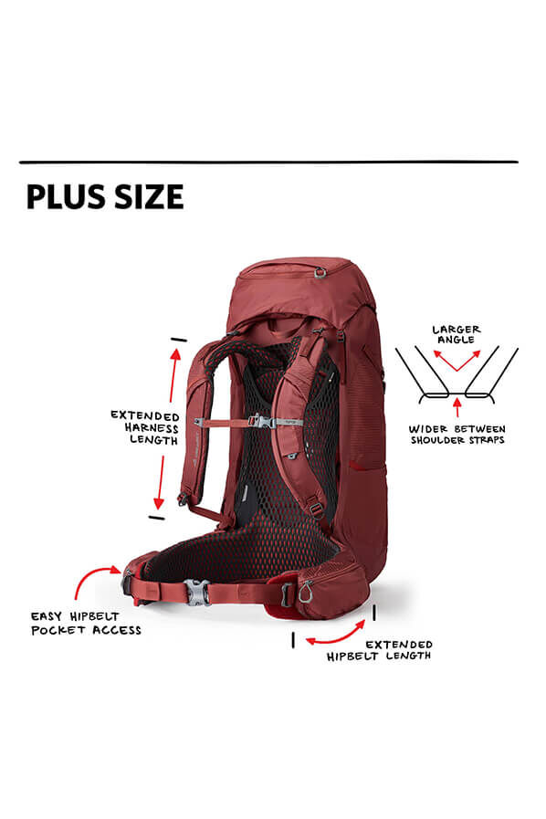 Kalmia Plus 60 Backpack Bordeaux Red | Gregory Denmark