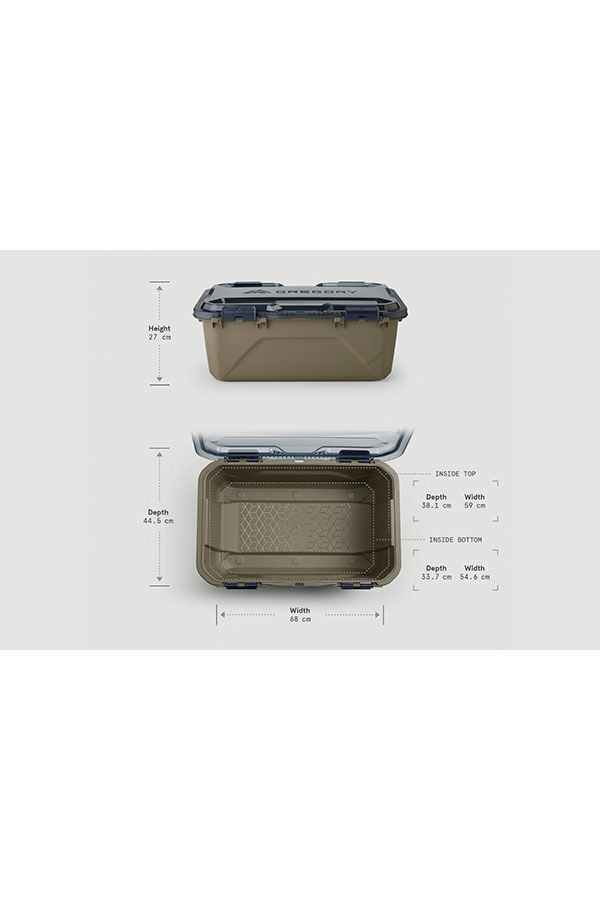 Alpaca Gear Box 45L Bo&icirc;te de rangement Mirage Tan