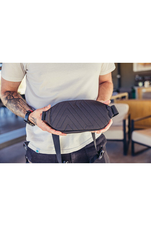 Loap Yonora Gürteltasche – Unisex, Schwarz, 0,3 L, Mit Reißverschluss & Netzseitentaschen