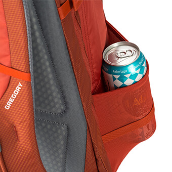 Poches porte-bidons latérales en maille extensible