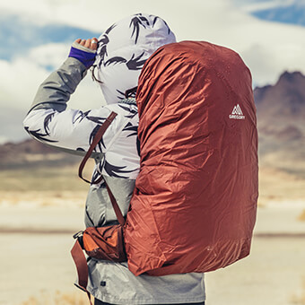 Raincover included in dedicated zippered pocket