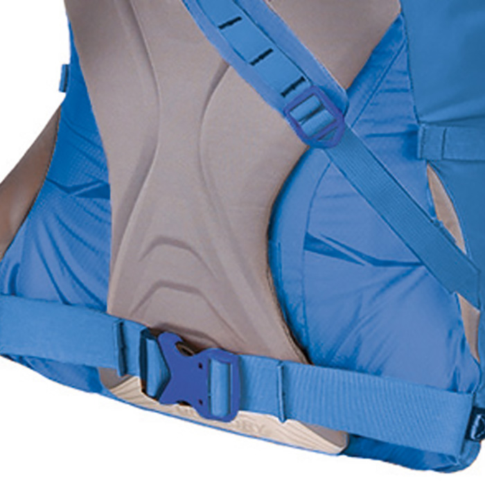 Removable hipbelt padding for weight savings