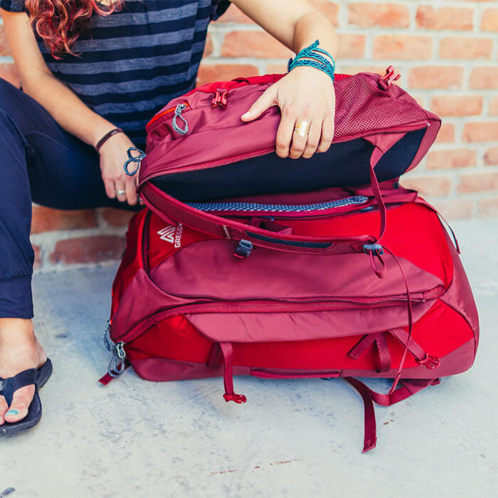 Zip-off daypack included (Included on Tetrad 75/60 & Tribute 70/55)