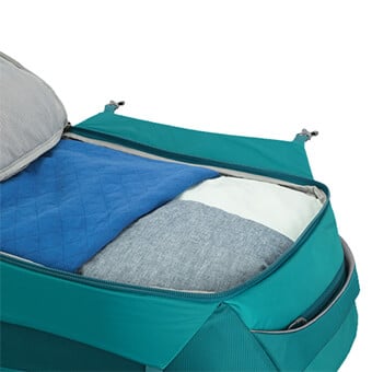 Flip Guard panels fold away to provide full cavity access for easy packing.