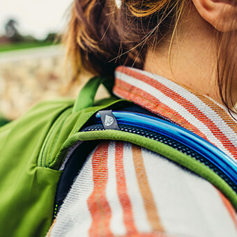 Dedicated hydration zippered pocket with routing - doubles as a secure tablet or small laptop sleeve