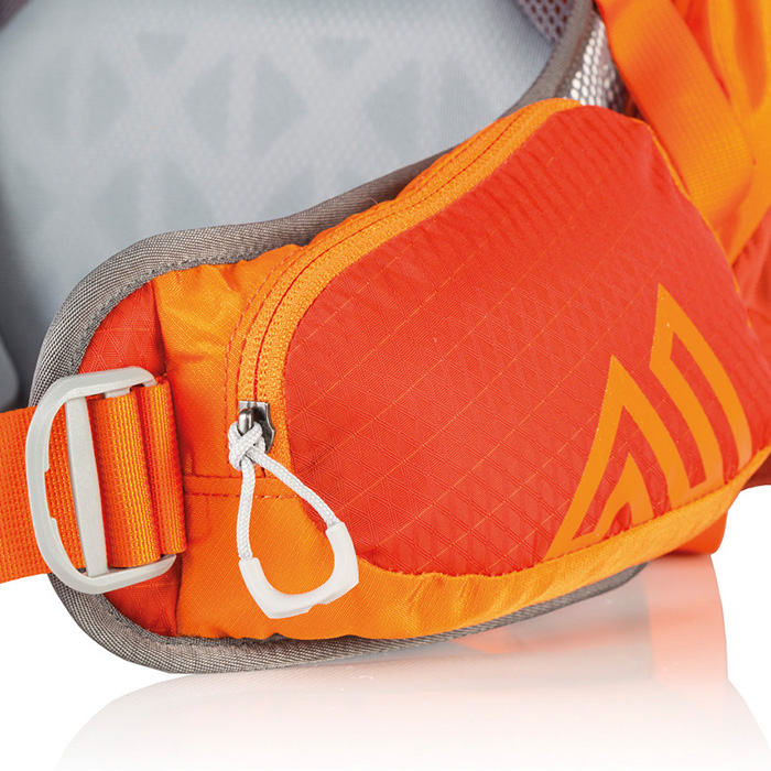 2 Poches zippees sur la ceinture
