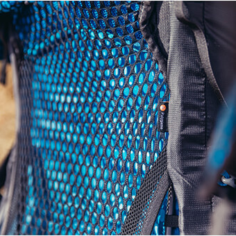 Polygiene® Stays Fresh Technology - The ventilated backpanel has an odor control fabric treatment that inhibits the growth of odor-causing bacteria, keeping your pack fresher, longer.


