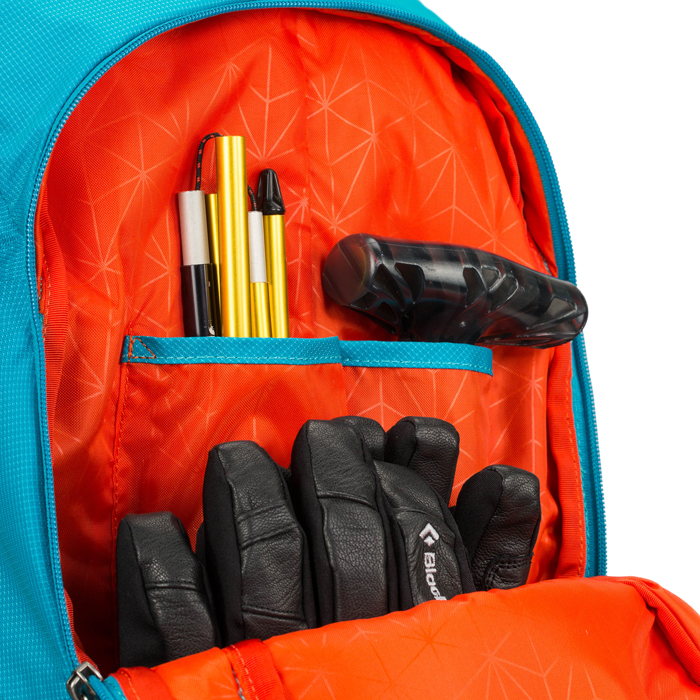 Dedicated avalanche safety pocket