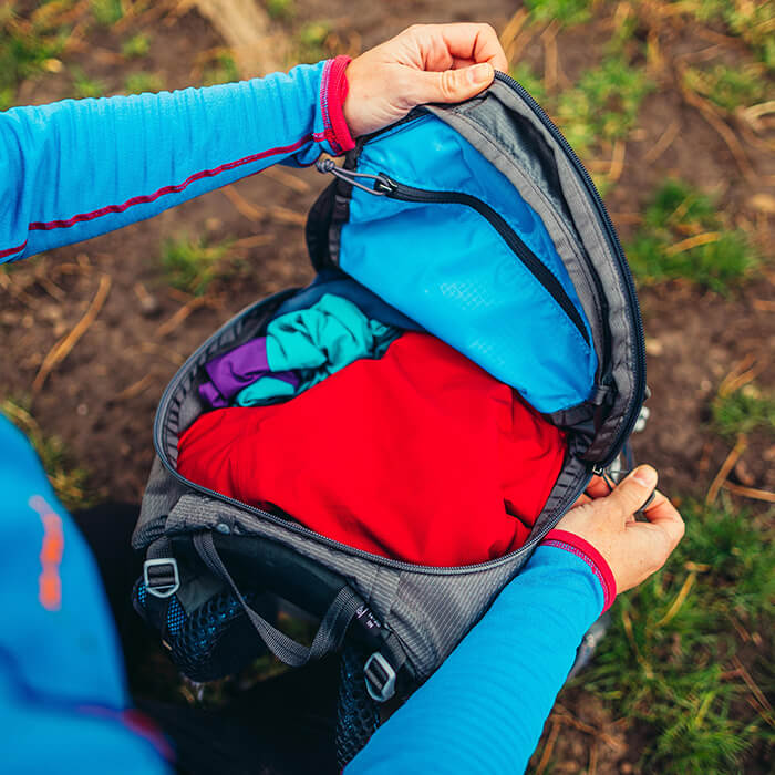 sac a dos ouverture complete