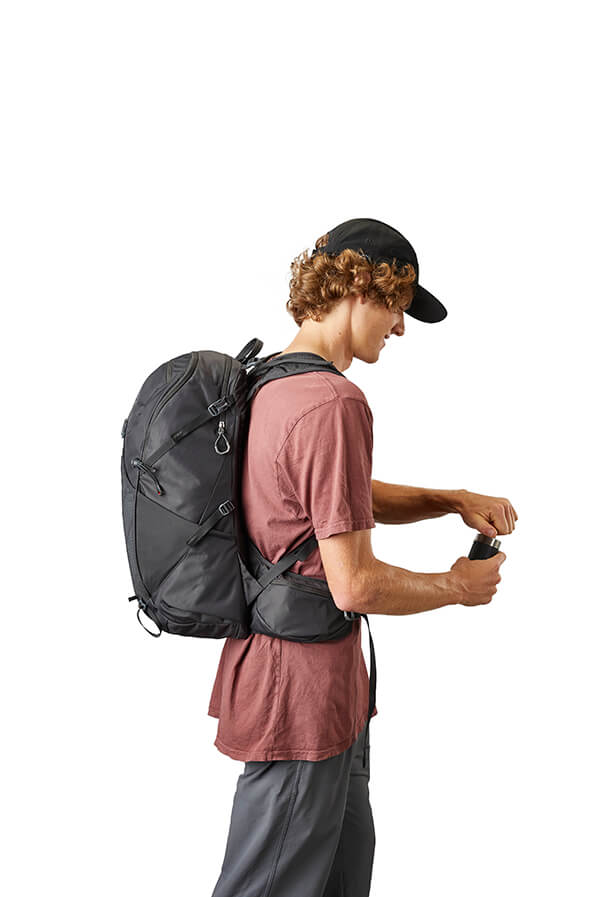 Obsidian Black One Size Gregory Juxt 28 Rucksack Hiking Backpack 
